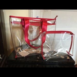 Guess clear handbag